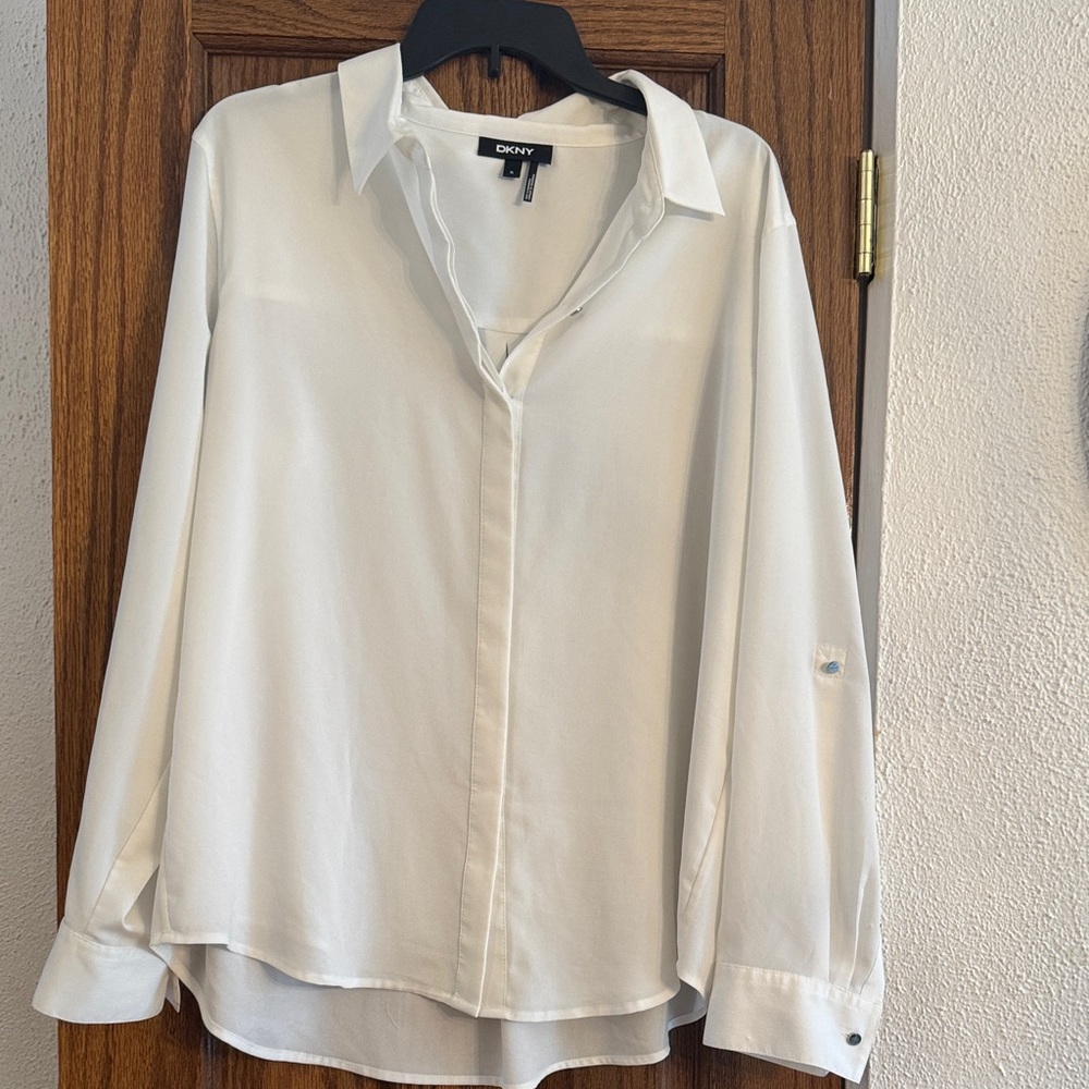 DKNY Classic Ivory Blouse